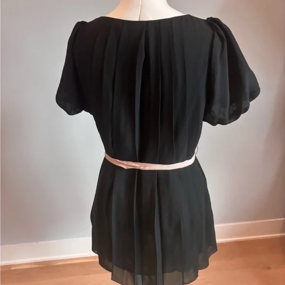 Twelve Twelve Los Angeles Black Dress with Pink Ribbon - Picture 5 of 7